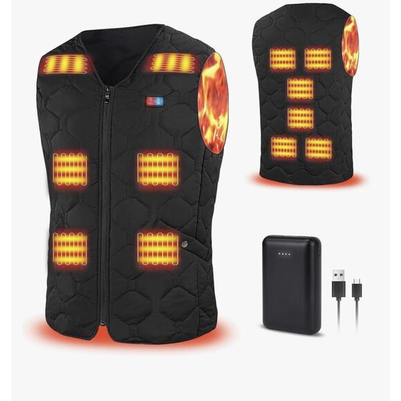 Heated Vest for Men Women, Lightweight Heating Vest with Battery Pack for Winter - Picture 1 of 7